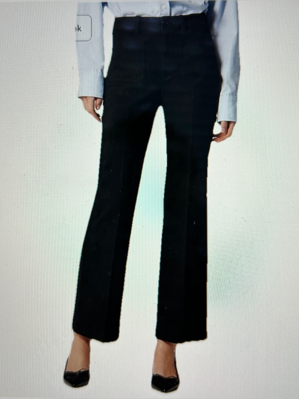 NWT Black J. Crew Charley Kickout Cropped Pant size 28P